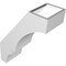 Ekena Millwork 5 1/2-in. W x 12-in. D x 16-in. H Balboa Architectural Grade PVC Knee Brace BRCP055X12X16BOA - alternate 5